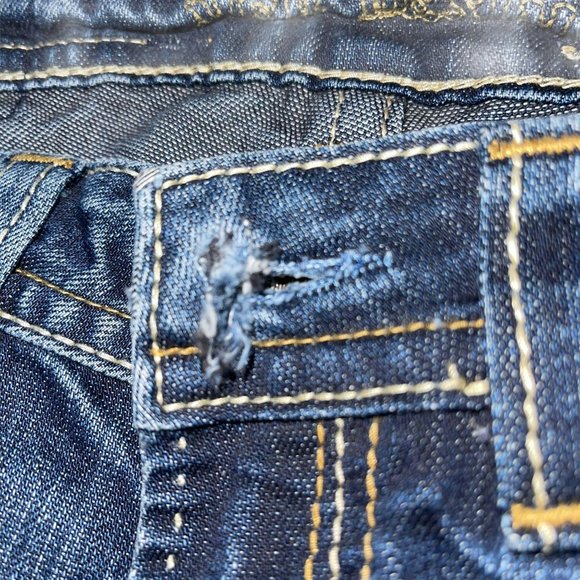 MEK Avondale Embroidered Bootcut Jeans 28 29 - Picture 9 of 9